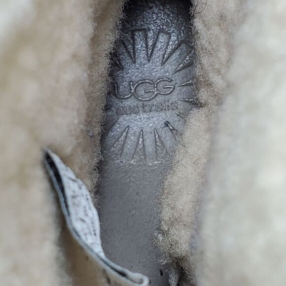 UGG Australia Kona Brown Suede Lambskin Boots Size 6 - Picture 5 of 12